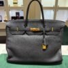 Herm&egrave;s Birkin 40 veau Togo second hand color NOIR ( nero ) hardware dorato con scatola e dustbag