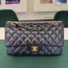 Chanel Classic Double Flap Bag Medium noir nero