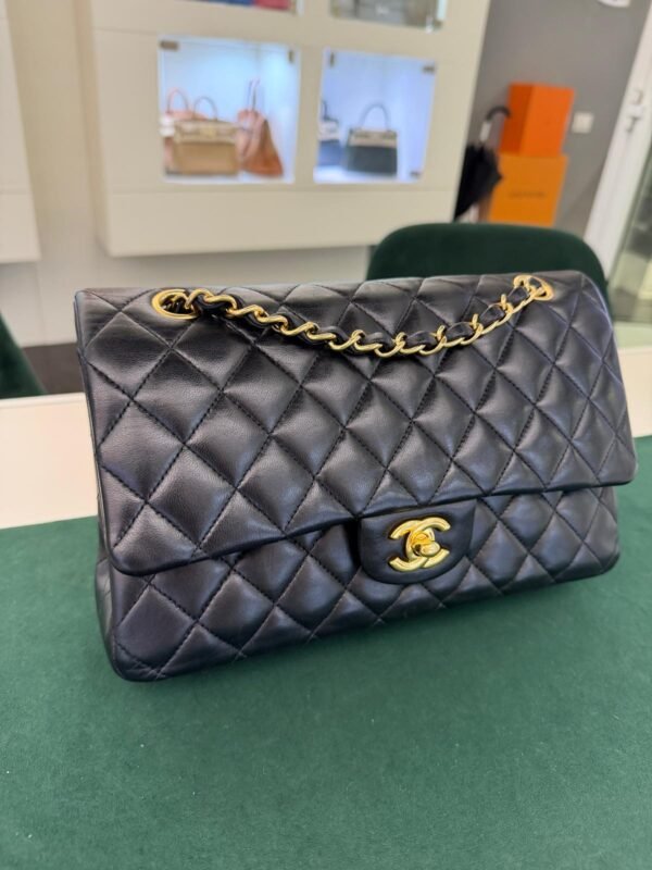 Chanel Classic Double Flap Bag Medium noir nero