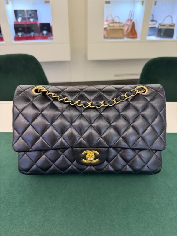 Chanel Classic Double Flap Bag Medium noir nero