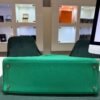 Hermès Kelly 40  hardware palladio second hand Retourne color vert Menthe in Taurillon Clémence