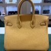 WhatsApp Image 2026-05-20 at 20.36.59 Hermès Birkin 25 retourne veau togo colore Paille ( giallo ) stampa G NUOVA 2026 hardware palladio full set con scontrino ufficiale Hermès pellicole stickers ovunque