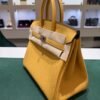WhatsApp Image 2026-05-20 at 20.37.00 (2) Hermès Birkin 25 retourne veau togo colore Paille ( giallo ) stampa G NUOVA 2026 hardware palladio full set con scontrino ufficiale Hermès pellicole stickers ovunque