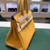WhatsApp Image 2026-05-20 at 20.37.00 (3) Hermès Birkin 25 retourne veau togo colore Paille ( giallo ) stampa G NUOVA 2026 hardware palladio full set con scontrino ufficiale Hermès pellicole stickers ovunque
