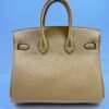 WhatsApp Image 2026-05-20 at 20.37.02 Hermès Birkin 25 retourne veau togo colore Paille ( giallo ) stampa G NUOVA 2026 hardware palladio full set con scontrino ufficiale Hermès pellicole stickers ovunque