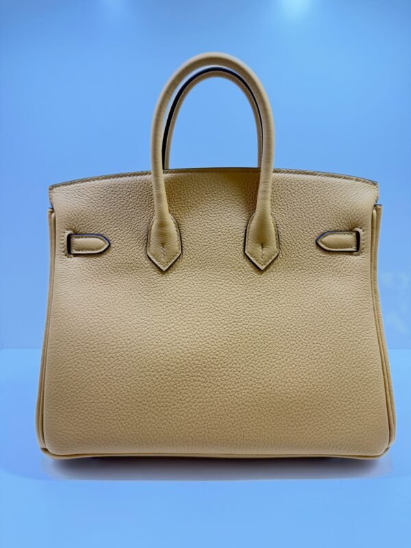 WhatsApp Image 2026-05-20 at 20.37.02 Hermès Birkin 25 retourne veau togo colore Paille ( giallo ) stampa G NUOVA 2026 hardware palladio full set con scontrino ufficiale Hermès pellicole stickers ovunque
