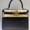 WhatsApp Image 2026-05-20 at 20.37.31 (2) Hermès Kelly 28 sellier veau pellame epsom NUOVA 2026 seriale K color Noir nero con hardware dorato con tutti gli adesivi di protezione