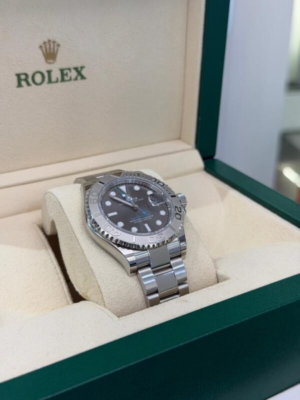 Rolex Yacht-Master 40 Rhodium NUOVO 2026 Italia in platino quadrante ardesia grigio fuul set