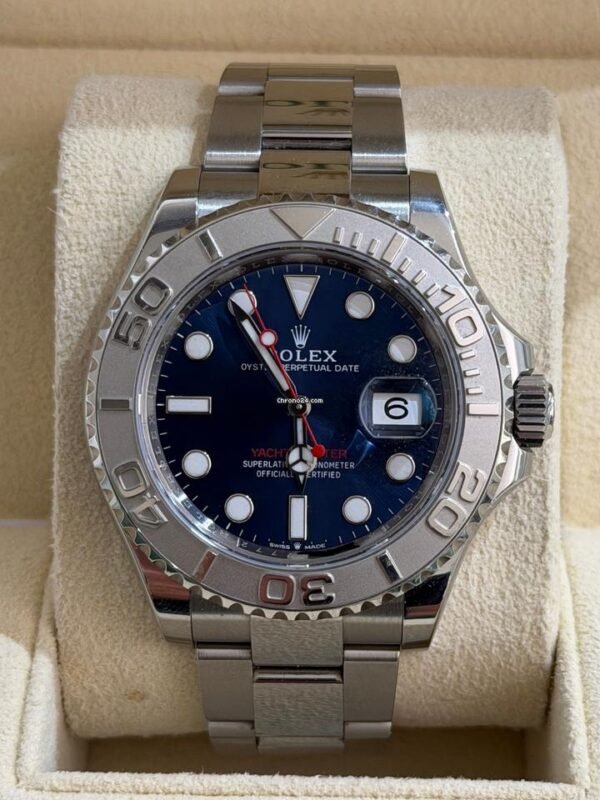 Rolex Yacht-Master 40 Blu del 2024 Italia in platino full set excellent condition con documenti