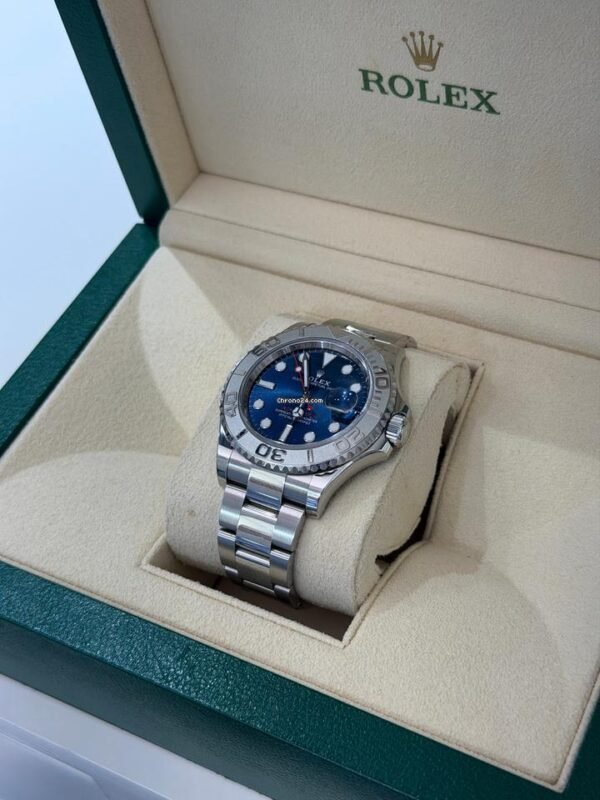 Rolex Yacht-Master 40 Blu del 2024 Italia in platino full set excellent condition con documenti