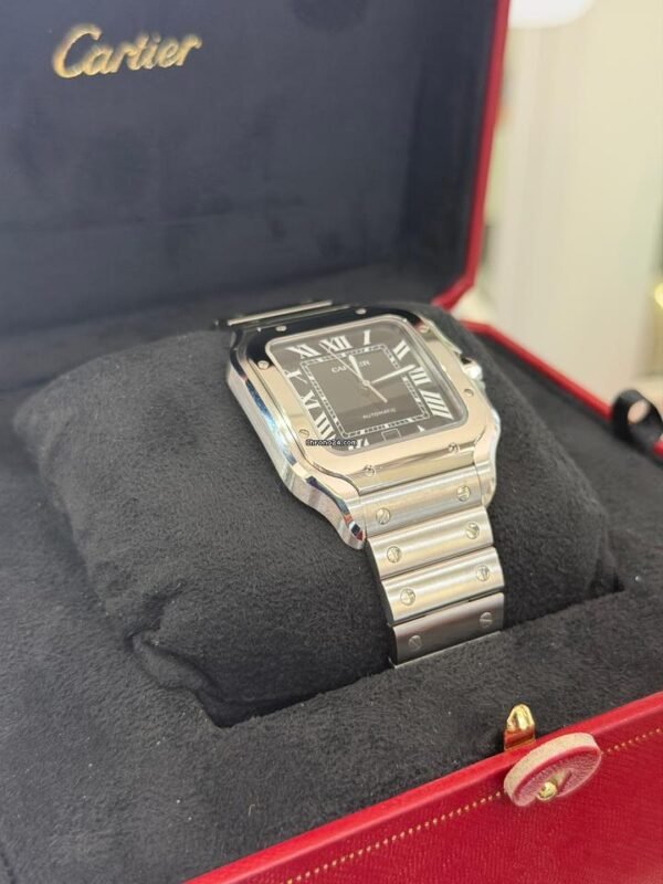 Cartier Santos De Cartier Nero NUOVO 2026 full set 39,8mm con documenti e scatola Cartier