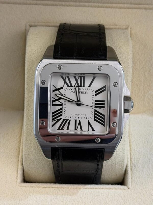 Cartier Santos 100 Xl 38mm del 2012 full set top condition con documenti e scatola Cartier