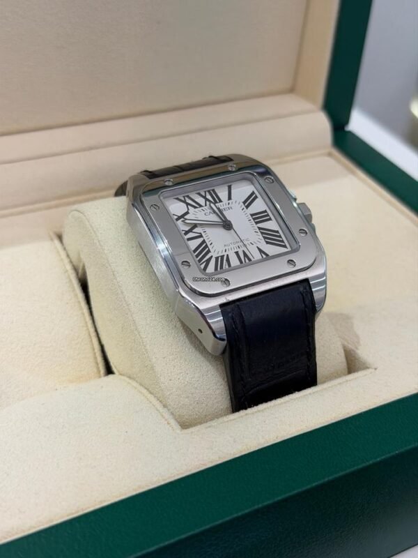 Cartier Santos 100 Xl 38mm del 2012 full set top condition con documenti e scatola Cartier