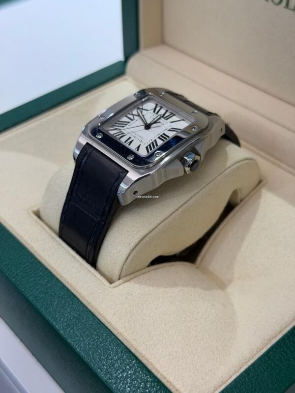 Cartier Santos 100 Xl 38mm del 2012 full set top condition con documenti e scatola Cartier