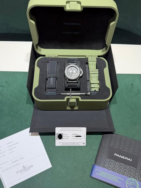 Panerai Luminor Submersible marina militare 47mm carbotech black del 2020 full set excellent cond