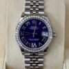 Rolex Datejust 31 31mm purple viola diamanti ore 6 del 2021 Jubilee full set excellent condition