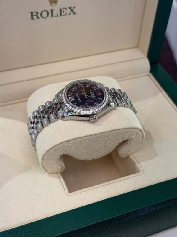 Rolex Datejust 31 31mm purple viola diamanti ore 6 del 2021 Jubilee full set excellent condition