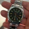 Rolex Milgauss vetro verde del 2008 quadrante nero full set top condition con documenti scatola