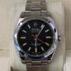 Rolex Milgauss vetro verde del 2008 quadrante nero full set top condition con documenti scatola