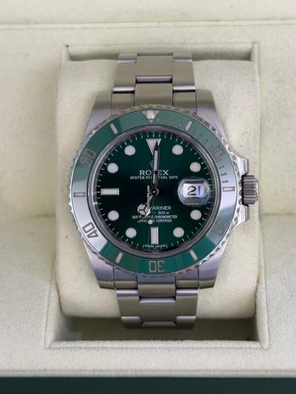 Rolex Submariner Date HULK del 2011 full set top condition con documenti e scatola Rolex