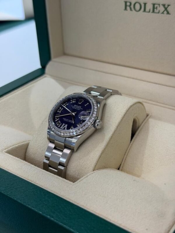 Rolex Datejust 31 31mm purple in diamanti ore 6 del 2021 full set excellent condition con documenti