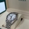 IMG_3648 Rolex Datejust 41 41mm grigio argentè NUOVO del 2026 jubilee full set con documenti scatola