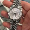 IMG_3650 Rolex Datejust 41 41mm grigio argentè NUOVO del 2026 jubilee full set con documenti scatola