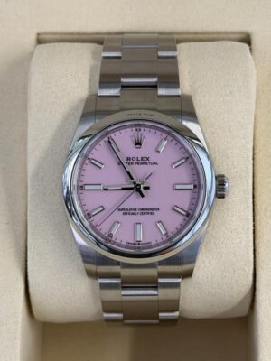 Rolex Oyster Perpetual 34 Pink rosa NUOVO 2026 full set con documenti e scatola Rolex
