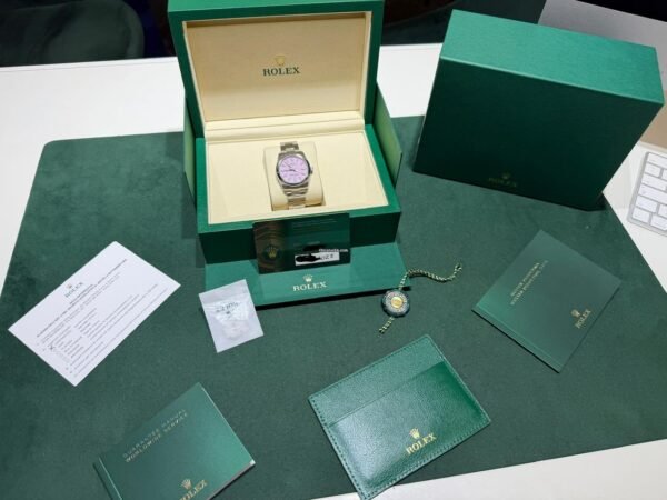 Rolex Oyster Perpetual 34 Pink rosa NUOVO 2026 full set con documenti e scatola Rolex