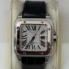 IMG_3667 Cartier Santos 100 medio 33mm acciaio del 2007 full set top condition con documenti e scatola