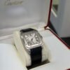 IMG_3669 Cartier Santos 100 medio 33mm acciaio del 2007 full set top condition con documenti e scatola