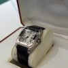 IMG_3670 Cartier Santos 100 medio 33mm acciaio del 2007 full set top condition con documenti e scatola