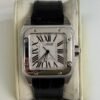 IMG_3671 Cartier Santos 100 medio 33mm acciaio del 2007 full set top condition con documenti e scatola