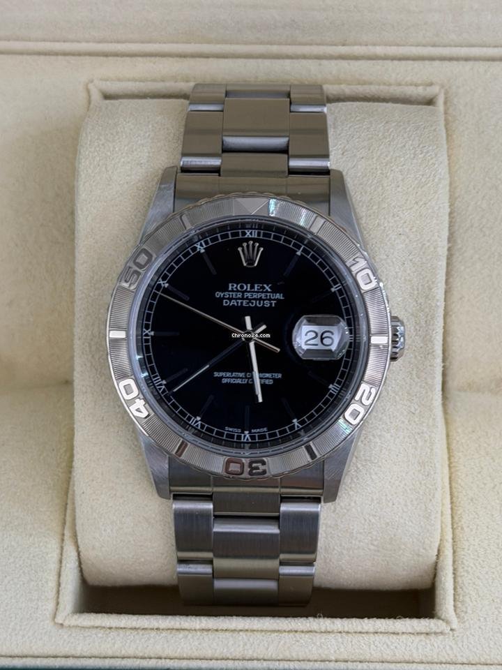 Rolex Datejust Turn-O-Graph Turn-O-Graph 36mm del 2002 full set top condition con documenti e scatola Rolex