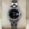 Rolex Lady-Datejust ghiera oro bianco jubilee quadrante nero del 1991 Italia full set top