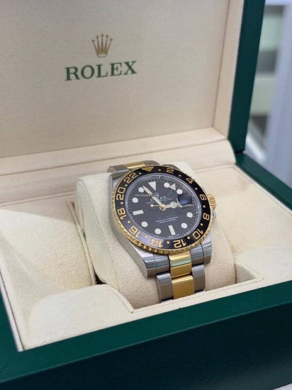 Rolex GMT-Master II ceramica acciaio oro del 2014 Italia full set top condition con documenti