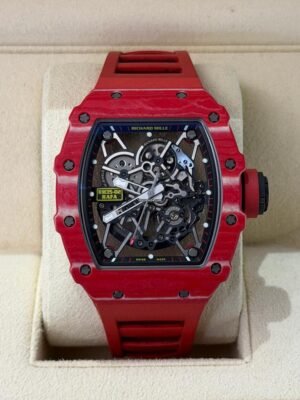 Richard Mille RM 035 Rafael Nadal Rm 50mm red carbon tpt del 2016 excellent condition automatic full set