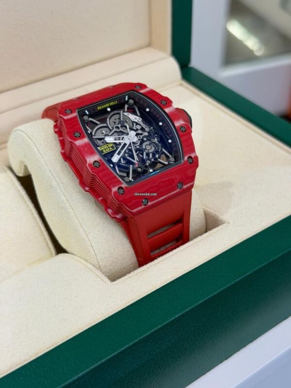 Richard Mille RM 035 Rafael Nadal Rm 50mm red carbon tpt del 2016 excellent condition automatic full set