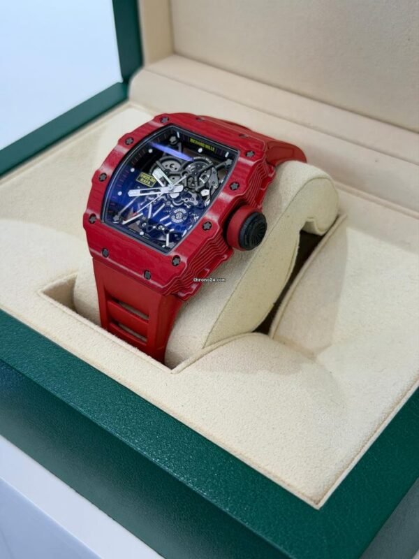 Richard Mille RM 035 Rafael Nadal Rm 50mm red carbon tpt del 2016 excellent condition automatic full set