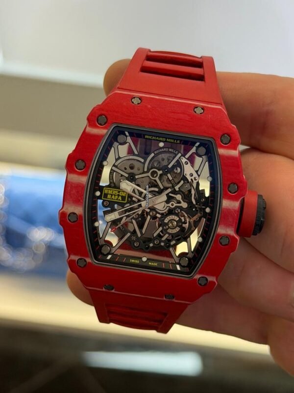 Richard Mille RM 035 Rafael Nadal Rm 50mm red carbon tpt del 2016 excellent condition automatic full set