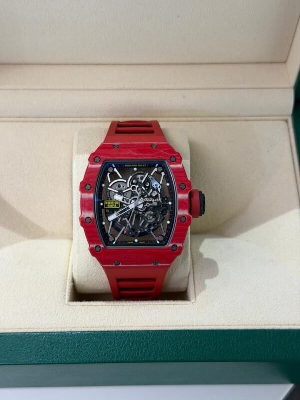 Richard Mille RM 035 Rafael Nadal Rm 50mm red carbon tpt del 2016 excellent condition automatic full set