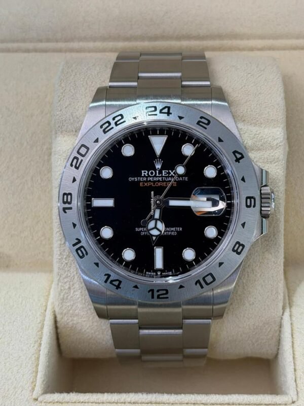 IMG_6631 Rolex Explorer II del 2024 excellent condition nero full set con documenti e scatola Rolex