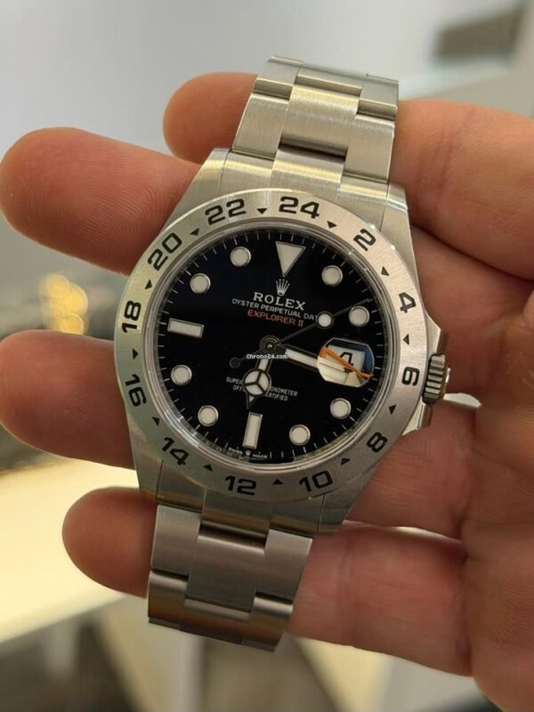IMG_6635 Rolex Explorer II del 2024 excellent condition nero full set con documenti e scatola Rolex