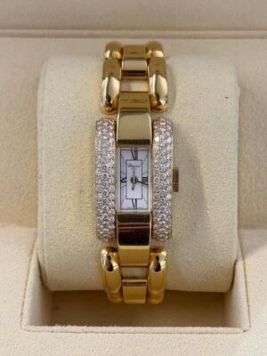 Chopard La Strada oro giallo 18kt in diamanti 30mm con scatola Chopard top condition
