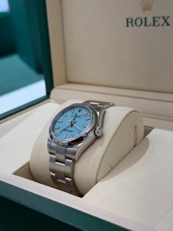 IMG_6653 Rolex Oyster Perpetual 31 Tiffany NUOVO Giugno 2026 full set con documenti e scatola