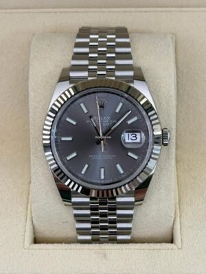 Rolex Datejust 41 41mm ardesia grigio NUOVO 2026 Italia jubilee full set con documenti e scatola