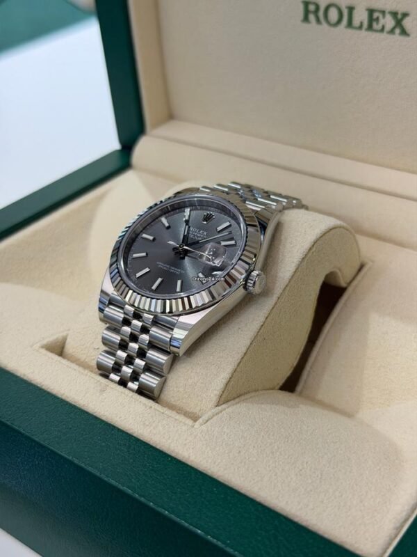 Rolex Datejust 41 41mm ardesia grigio NUOVO 2026 Italia jubilee full set con documenti e scatola