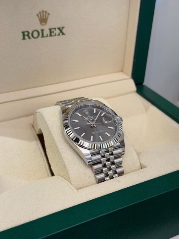 Rolex Datejust 41 41mm ardesia grigio NUOVO 2026 Italia jubilee full set con documenti e scatola