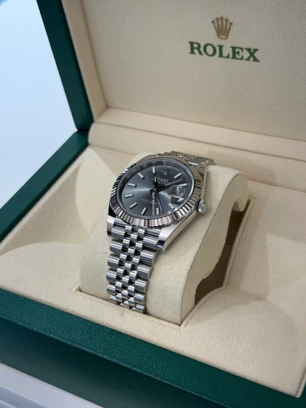 Rolex Datejust 41 41mm ardesia grigio NUOVO 2026 Italia jubilee full set con documenti e scatola