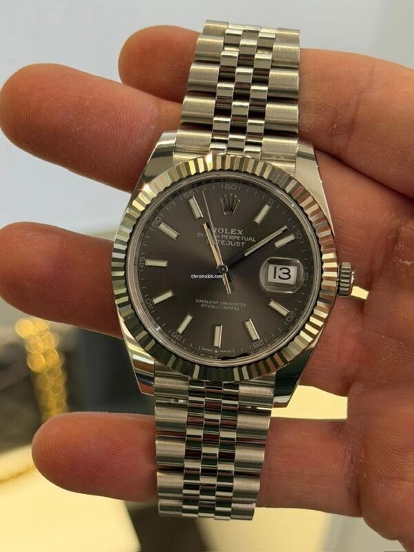 Rolex Datejust 41 41mm ardesia grigio NUOVO 2026 Italia jubilee full set con documenti e scatola